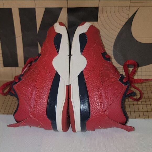 AIR JORDAN 4 RETRO SE 'FIBA' Gym Red White Metallic Gold Obsidian TD Size 9c - Picture 4 of 16